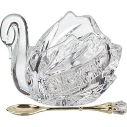 Икорница Lefard Muza Crystal Лебедь с ложкой 11×7×8.5 см