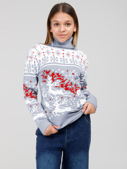 Свитер для девочек - Синий мир фото 9