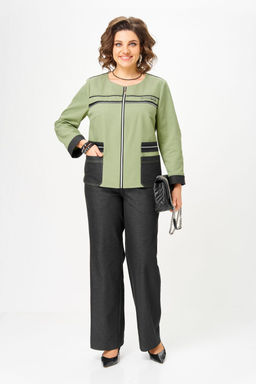 Костюм Aira Style 24249 зелёный-графит