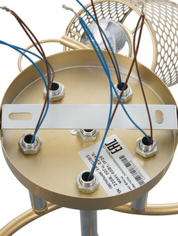 Люстра XA1322B/5, 5×60 Вт, E27, цвет золото, хром