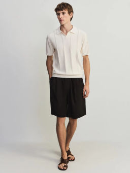 Джемпер поло фактурной вязки ZR2605043306-2 / Zarina