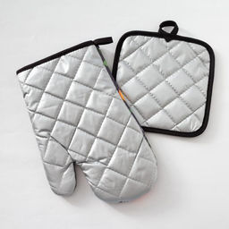 Кухонный набор Доляна «Фрукты», прихватка 17×17 см, рукавица 26×16 см