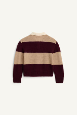 STRIPED 100% WOOL KNIT POLO SHIRT LIMITED EDITION - Zara фото 5