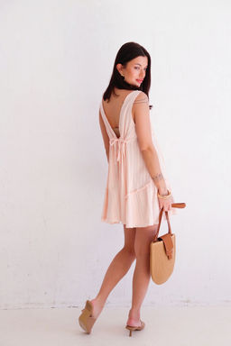 12534 Платье пляжное кремовое из хлопка - Martichelli фото 10