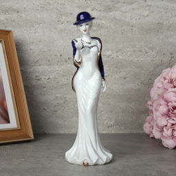 Статуэтка Дама с цветком 20 см / XH-068F /уп 50/