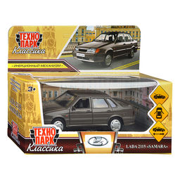 Машина металл ВАЗ-2115 "Самара" 12 см,серебристо-коричневый, в коробке