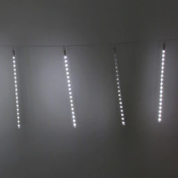 Гирлянда для улицы "Тающая сосулька" 3,0 м*50 см 288 лампы LED, IP-54, Белый (8 трубок)