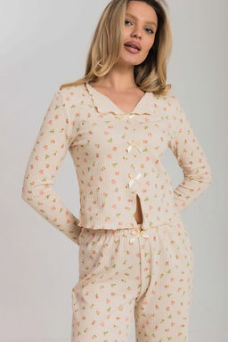 Пижама М325375бп бежевый/персиковый - Елена фото 7