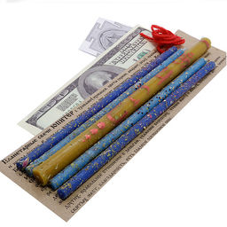 Набор ПЛАНЕТАРНЫХ свечей Юпитер шерст браслет Процветание и удача через мудрость