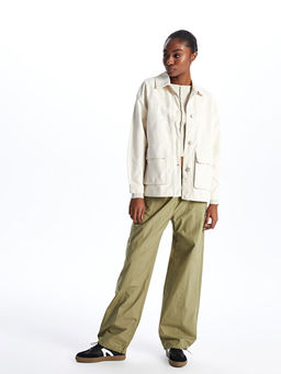 G?mlek Yaka Oversize Kad?n Ceket