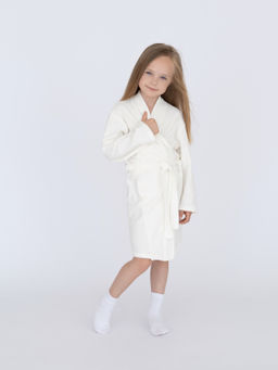 Халат детский молочный
