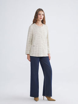 Bisiklet Yaka Ekose Kad?n H?rka