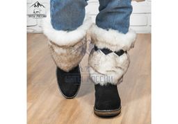 сапоги унты Песец, натуральная замша, натуральная овчина, войлочная подошва - Мирунт фото 4