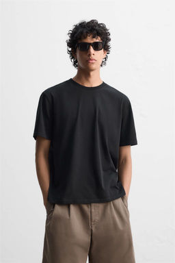 SLIM FIT MEDIUM WEIGHT T-SHIRT - Zara фото 19