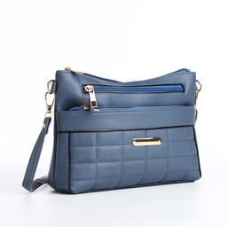 Сумка кросс-боди на молнии, цвет синий - Simaland фото 3