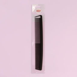 Цена за 3 шт. Расчёска антистатическая, комбинированная, карбон, 22.7×3.2 (±1) см, чёрная