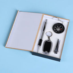 Набор подарочный 4в1 (ручка, кусачки, компас, фонарик) - Simaland фото 2