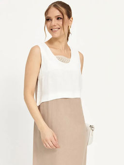 из 100% льна премиального качества. Платье Канны коричневое - Vals фото 13