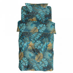 Пододеяльник 1,5 спальный "Тропики" 145х215см, бязь "Комфорт" 121г/м2, хлопок 100%, упаковка "эконом" ПВХ 28х41см, "Домашняя мода" (Россия)
