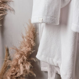 Халат махровый мужской SL HOME: Basic «Блан де Блан», размер S, хлопок 100%, белый