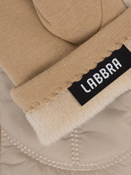 Перчатки жен флис Labbra LB-CP-411 beige
