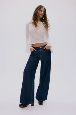 Wide Regular Waist Jeans - H&m фото 6