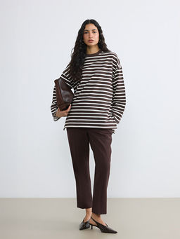 ?izgili Oversize Kad?n Sweatshirt Tunik