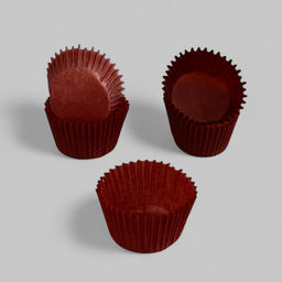 Цена за 1000 шт. Форма для выпечки капкейков и маффинов, бумажная, круглая, коричневая, 5×3.5 см