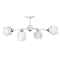 Светильник потолочный BayerLux «Миссури», люстра 4хЕ27, 40 Вт, белый, 71×36×29 см