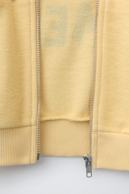 SUDADERA CAPUCHA ESTAMPADO / Amarillo - Zara фото 4