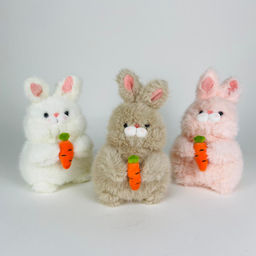 Мягкая игрушка Зайка с морковкой 25 см (арт. 3847/25) - Storyland фото 2