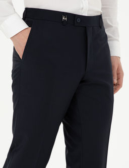 Lacivert Slim Fit Kuma_ Pantolon