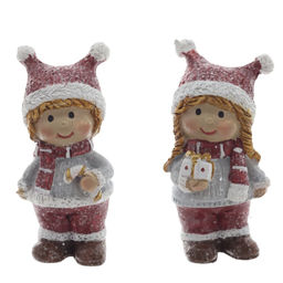 Фигурка декоративная "Дети", L2 W2,5 H6 см, 2в.