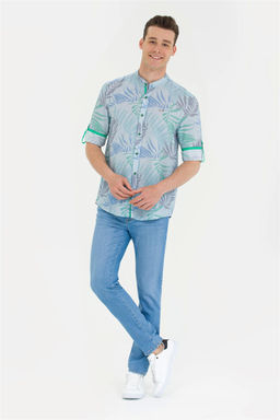 U. S. Polo Assn Мужская зеленая рубашка с длинным рукавом - U.s. polo assn фото 11