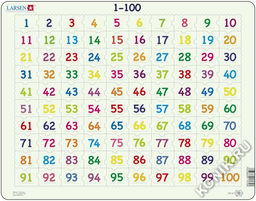 Пазл Счет от 1 до 100, 100 эл.