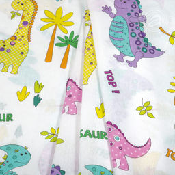 Динопарк 1,5 сп./Пододеяльник: 1 шт. - 215*143; Простыня: 1 шт. - 214*150; Наволочка: 2 шт. - 70*70; Бязь детская - Артпостель фото 5