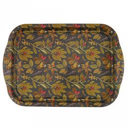 Поднос металлический "Дикая ягода" 48х32,6х2,6см, овальный (Россия)