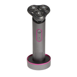 Электробритва Luazon LBR-14, роторная, 3 головки,3 Вт, АКБ, триммер, серая