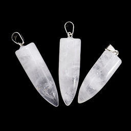 Подвеска маятник камень Горный хрусталь Символ внутренней силы, поддержки свыше и духоного роста