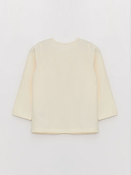 Bisiklet Yaka Bask?l? K?z Bebek 2li Pijama Tak?m?