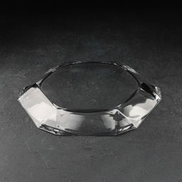 Тарелка Paşabahçe Reflection, d=32 см, стекло, прозрачная