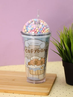 Тамблер iLikeGift "Capybara foam", blue (450 мл)