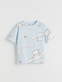Bisiklet Yaka Cinnamoroll Bask?l? K?z ?ocuk Pijama Tak?m?
