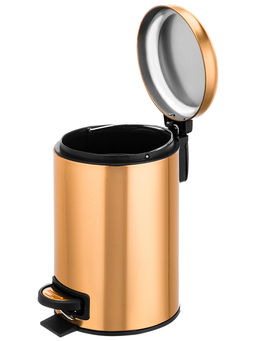 Контейнер для мусора 3 л 22,5*17*26,5 см с педалью + ведро, бронзовый - Elan gallery фото 14