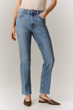 Slim Straight High Ankle Jeans - H&m фото 6
