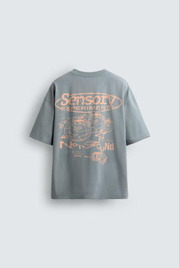WASHED PRINT T-SHIRT - Zara фото 7