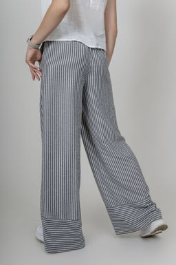 Брюки-палаццо из мягкой вискозы с эффектом крэш