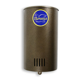 Ящик почтовый без замка (с петлёй), вертикальный, «Полукруглый», бронзовый