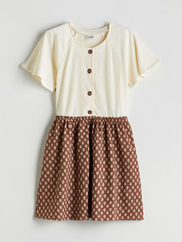 Bisiklet Yaka K?z ?ocuk Elbise