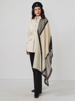 Большой, мягкий, тонкий и очень нежный двусторонний палантин - Tantino фото 2